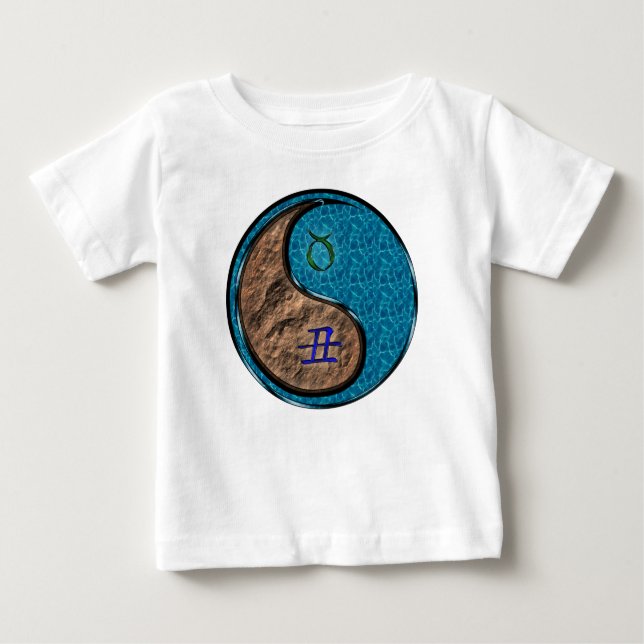Camiseta De Bebé Tauro & Buey de Agua (Anverso)