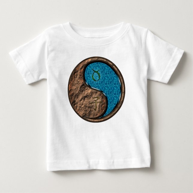 Camiseta De Bebé Tauro & Rata de Agua (Anverso)