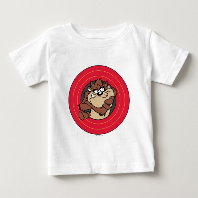 Camiseta De Bebé TAZ™ a través de los círculos LOONEY TUNES™ (Anverso)