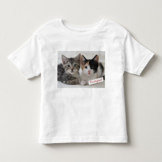 Camiseta De Bebé Taza de los gatitos de los mejores amigos (Anverso)