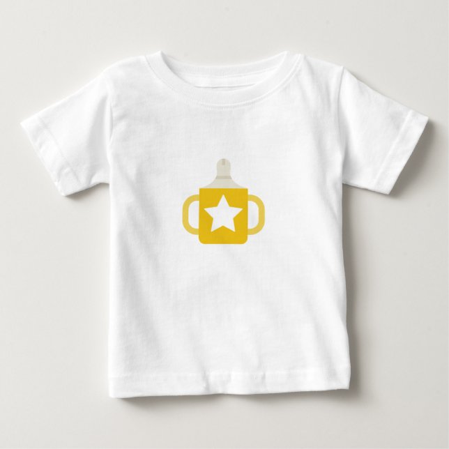 Camiseta De Bebé taza de sippy con estrella (Anverso)