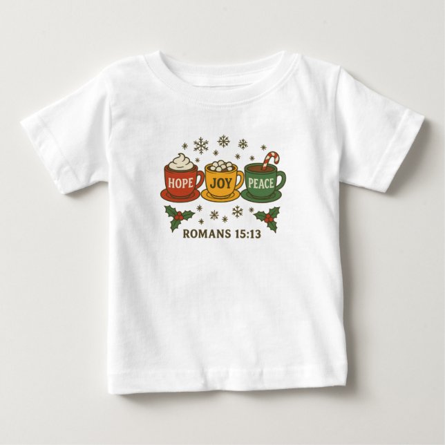 Camiseta De Bebé Tazas de cacao estacionales (Anverso)