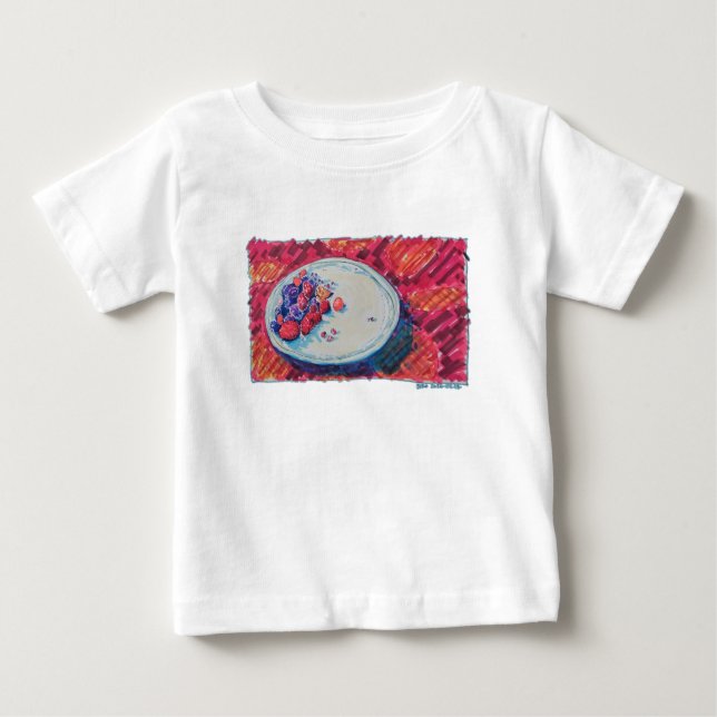 Camiseta De Bebé Tazón de Frutas Rojas (Anverso)