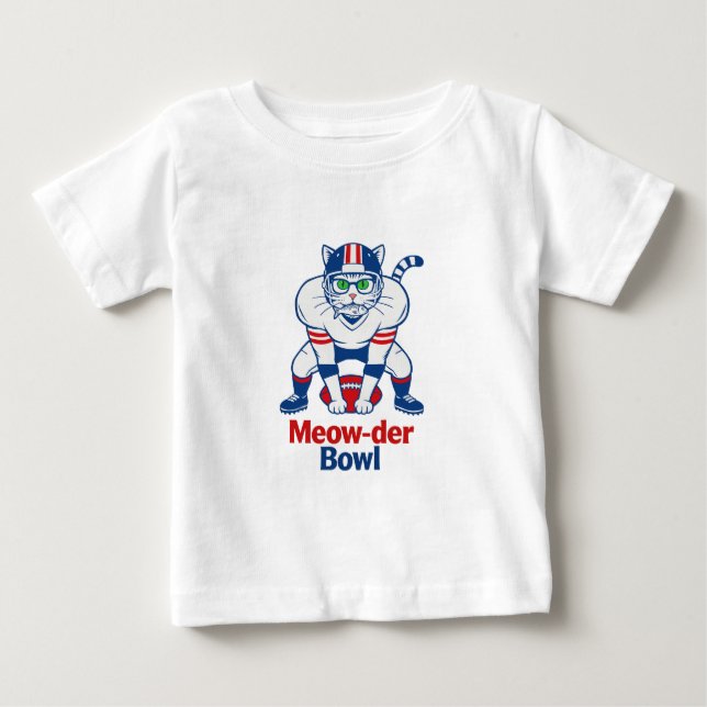 Camiseta De Bebé Tazón Meow-der  (Anverso)
