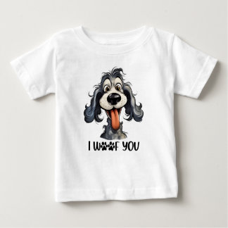 Camiseta De Bebé Te Alarmo De La Divertida Sublimación De Perros