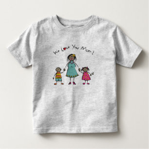 Camiseta De Bebé Te amamos a tu madre, familia Personalizado, feliz