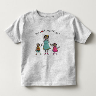 Camiseta De Bebé Te amamos a tu madre, familia Personalizado, feliz