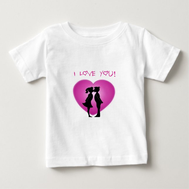 Camiseta De Bebé Te Amo (Anverso)