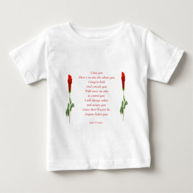Camiseta De Bebé Te amo (Anverso)
