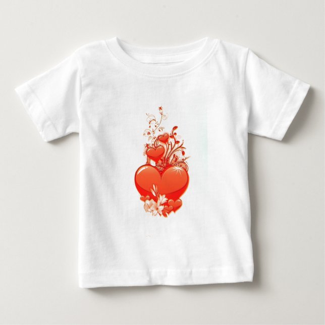 Camiseta De Bebé Te amo amor amor valentino amor romántico (Anverso)