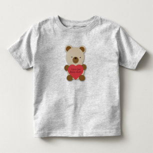 Camiseta De Bebé Te Amo Antes De Mucho Oso De Teddy.