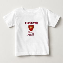 Camiseta De Bebé Te Amo Berry Mucho