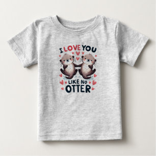 Camiseta De Bebé Te Amo Como Ninguna Nutria Linda Kawaii