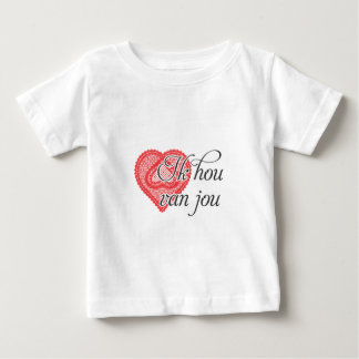 Camiseta De Bebé Te amo en holandés - Ik hou van jou