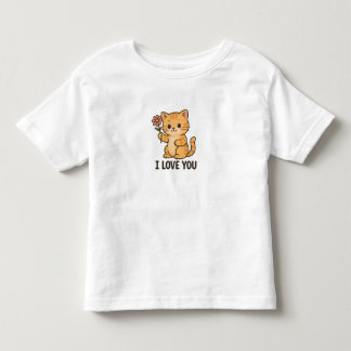 Camiseta De Bebé Te Amo Gatito