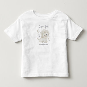 Camiseta De Bebé Te Amo hasta la Luna y Rugir Dinosaurio Niño 