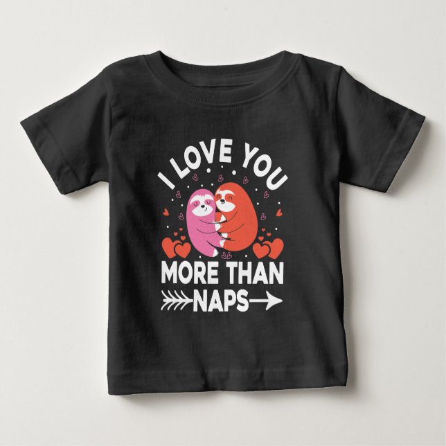 Camiseta De Bebé Te Amo Más Que Napas (Anverso)