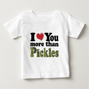Camiseta De Bebé Te Amo Más Que Pepinillos