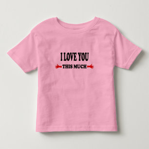 Camiseta De Bebé Te amo Mucho Abiertos Brazos