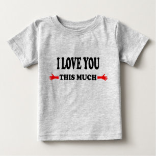Camiseta De Bebé Te amo Mucho Abrazos abiertos