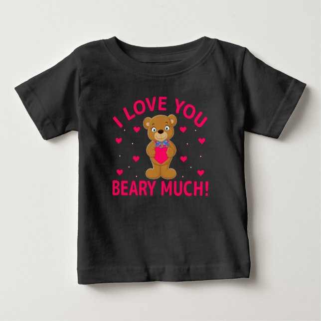 Camiseta De Bebé Te Amo Mucho Teddy Bear (Anverso)