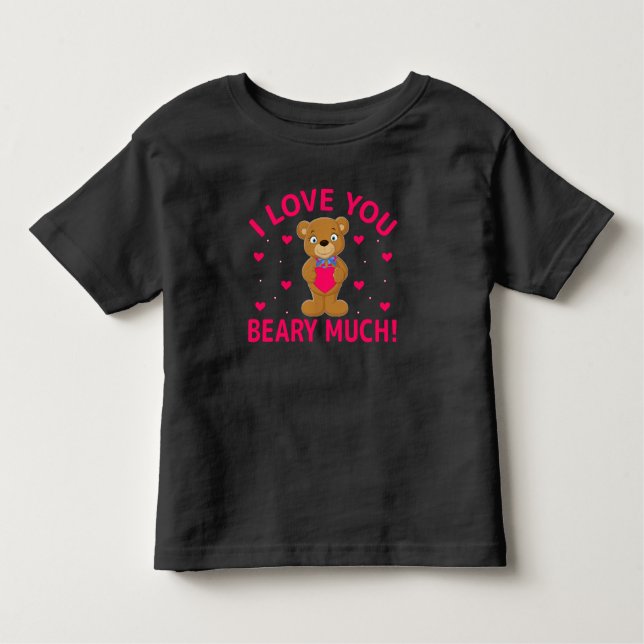 Camiseta De Bebé Te Amo Mucho Teddy Bear (Anverso)