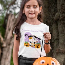 Camiseta De Bebé Té de burbujas con gato kawaii pirata diversión de