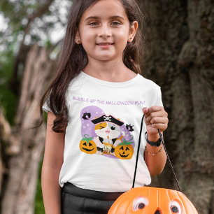 Camiseta De Bebé Té de burbujas con gato kawaii pirata diversión de