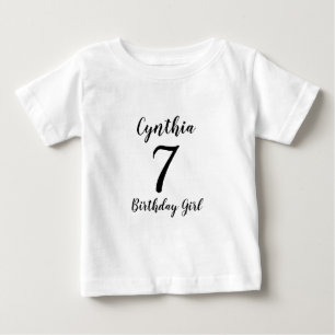 Camiseta De Bebé té de cumpleaños para niños
