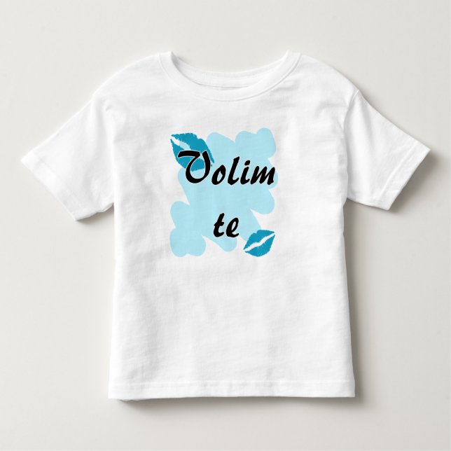 Camiseta De Bebé Te de Volim - croata - te amo (Anverso)