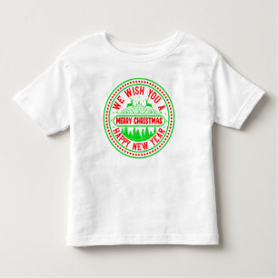 Camiseta De Bebé Te Deseamos Feliz Navidad Y Feliz Año Nuevo