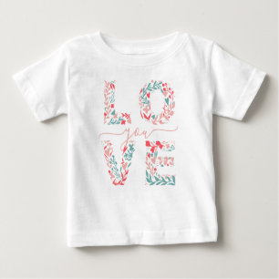 Camiseta De Bebé Te encanta el guión elegante del Día de San Valent