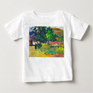 Camiseta De Bebé Te Fare, La Casa arte paisajístico por Paul Gaugui