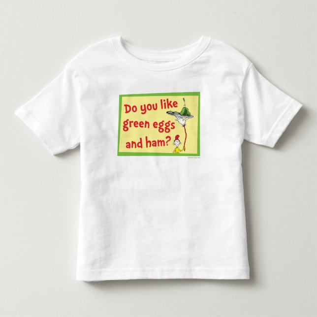Camiseta De Bebé ¿Te gustan los huevos verdes con jamón? (Anverso)