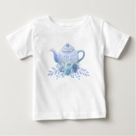 Camiseta De Bebé Té para dos - Fiesta floral de segundo cumpleaños