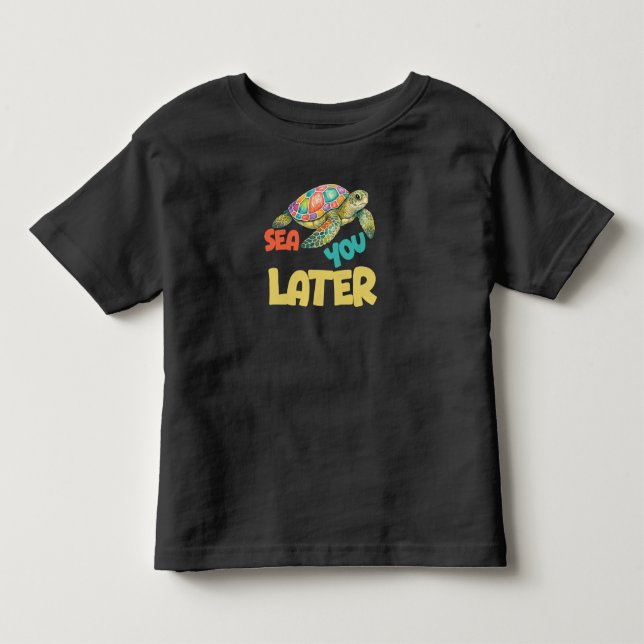Camiseta De Bebé Te Veo Más Tarde Tortuga (Anverso)
