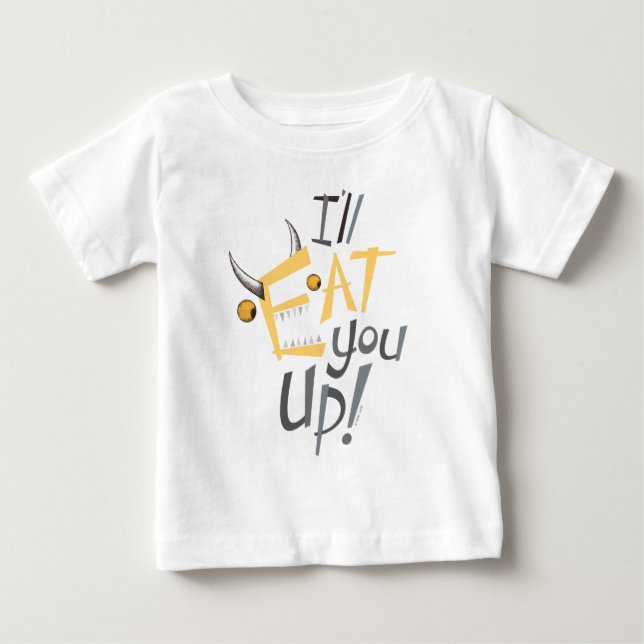 Camiseta De Bebé Te voy a comer gráficos (Anverso)