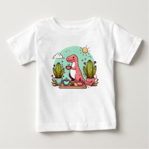 Camiseta De Bebé Tea-Rex Cactus Charm