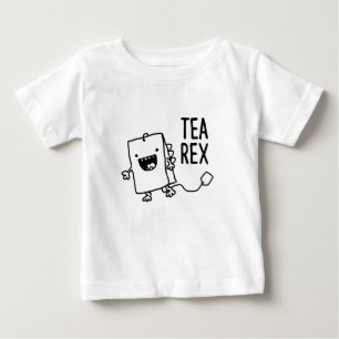 Camiseta De Bebé Tea Rex Tea Bag Funny Pun Personalizado