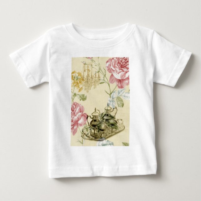 Camiseta De Bebé Teacup Teapot Paris Tea Fiesta (Anverso)