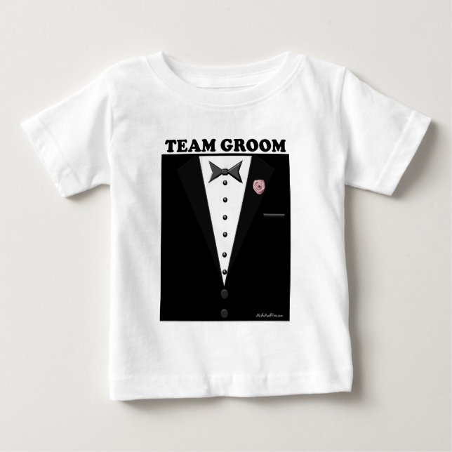 Camiseta De Bebé Team Groom (esmoquin) (Anverso)