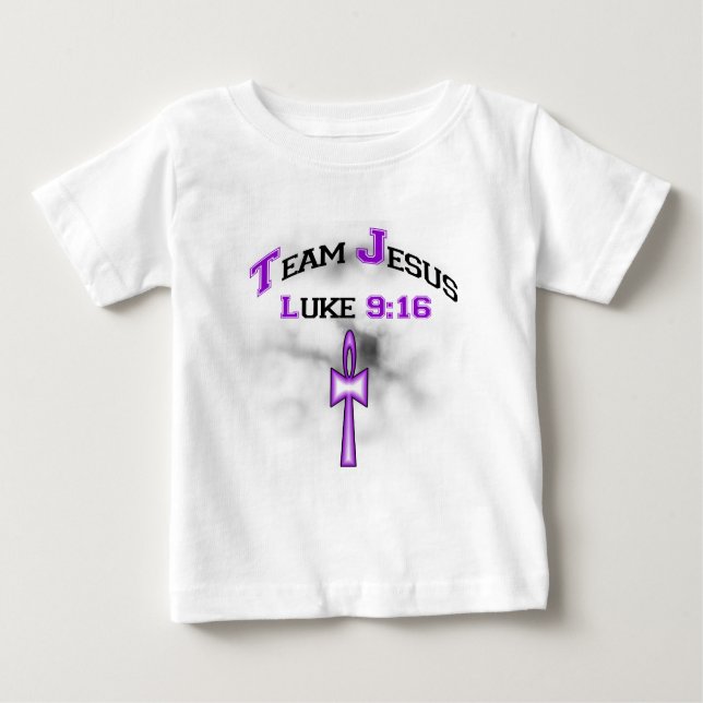 Camiseta De Bebé Team Jesus Luke 916 (Anverso)