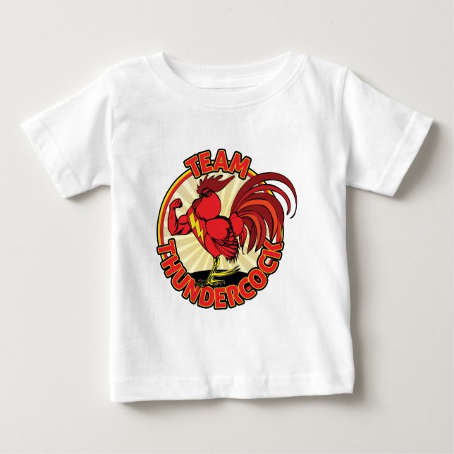 Camiseta De Bebé Team Thundercock (Anverso)