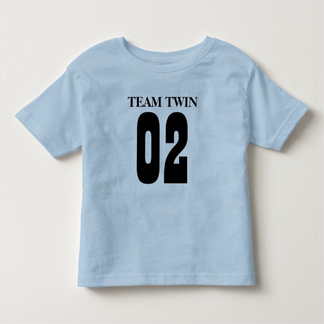 CAMISETA DE BEBÉ TEAM TWIN, 02 (Anverso)