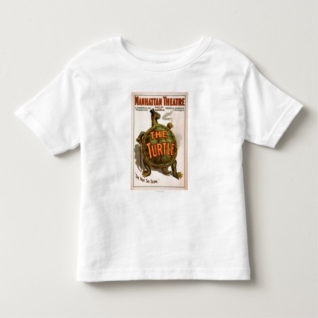 Camiseta De Bebé Teatro Nueva York Broadway de Manhattan la tortuga (Anverso)
