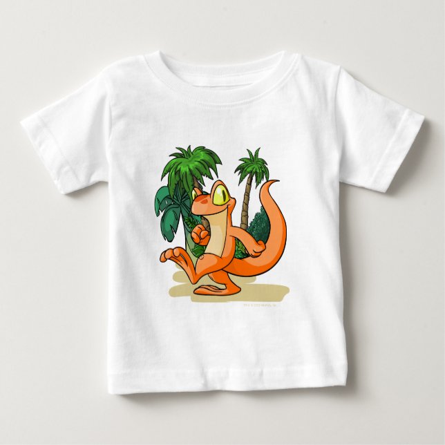 Camiseta De Bebé Techo anaranjado en una búsqueda de la isla del (Anverso)