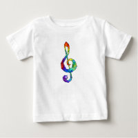 Tecla musical arcoiris tremendo clef