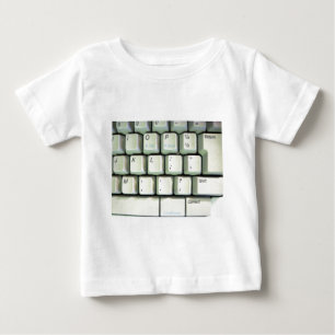 Camiseta De Bebé Teclado de máquina de escribir