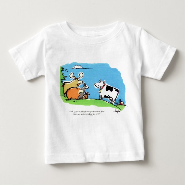 Camiseta De Bebé Tecleo animal (Anverso)