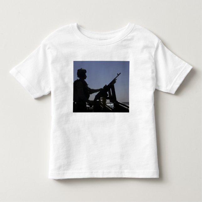 Camiseta De Bebé Técnico armado con ametralladora M240 en Irak (Anverso)